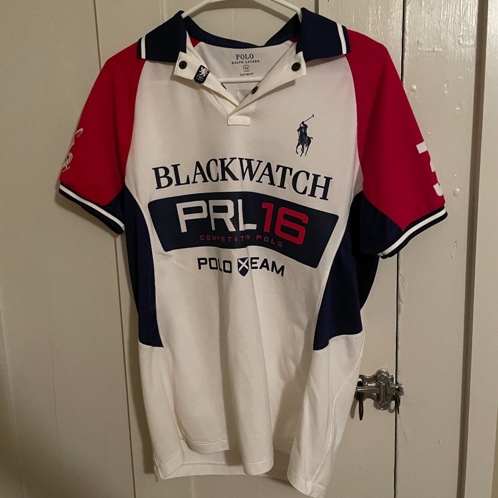 Polo Ralph Lauren Custom Fit Blackwatch Short Sleeve Polo Shirt